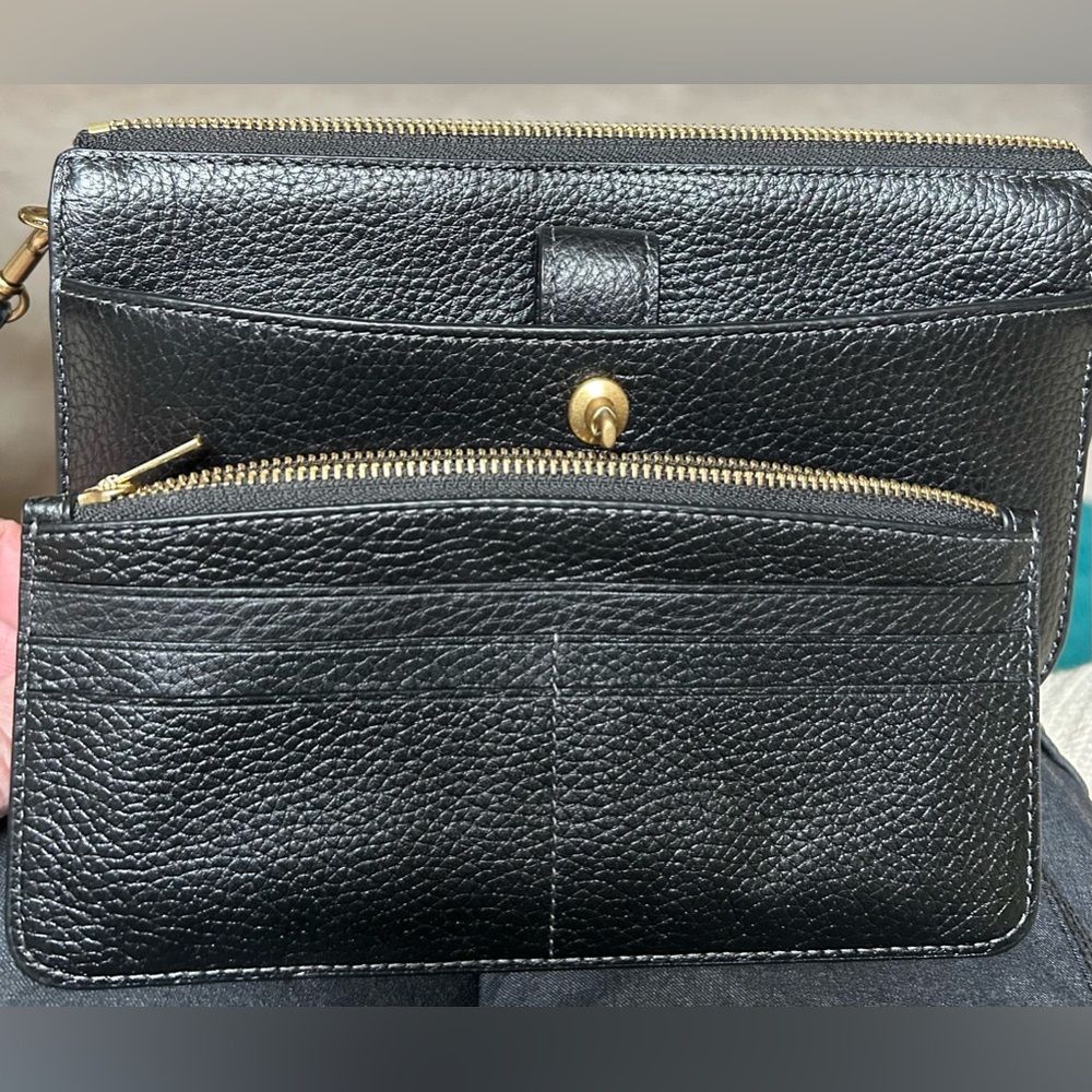 COACH Bella Polished Pebble Leather w/Detachable Wallet - Picture 4 of 7